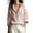 Pink, variant on Blouse Top Plus Size Collared Circle Lace Trim Long Sleeve for Office Loose Fit Tees Tops Pink S