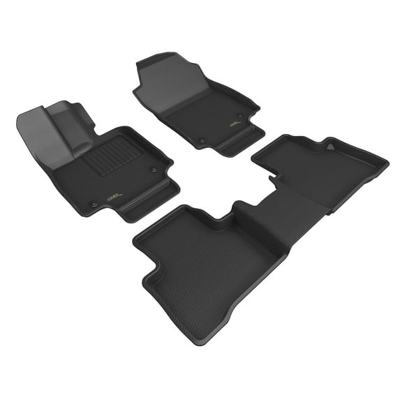 3D MAXpider Custom Fit Kagu Floor Mat (Black) Compatible with Lexus NX Hybrid 2022-2025 – Full Set
