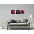 thumbnail image 5 of Red Canvas Wall Art Bedroom Wall Decor Black and White Zen Stones Spa Wall Art Rose Pictures for Living Room Kitchen Home Decorations Red Bathroom Accessories Flower Paintings Room Artwork, 5 of 6