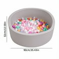thumbnail image 5 of Sylvtty Ball Pit, Large Ball Pit for Toddlers, Soft Round Kid Baby Playpen Ball Pool, Ideal Gift for Babies Indoor and Outdoor Game, Balls not Included (Grey), 5 of 7