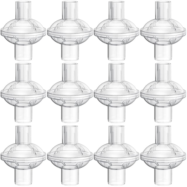 12-pack CPAP Inline Filter, Universal Inline CPAP Filter Compatible with BiPAP Machines ResMed,Dreamstation Standard, Any CACP Machine Size 22mm and