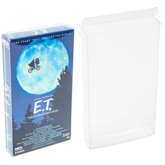 10 PCS NEW VHS VIDEO LIBRARY CASE W/FULL SLEEVE, NO HUB, WHITE