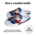 thumbnail image 6 of KLL Cute Gnomes in USA1 Pattern Adult Unisex Cozy Slippers,Fuzzy Slip-on Slippers TPR Sole Slippers Comfort Plush Home Footwear for Indoor & Outdoor-13, 6 of 7