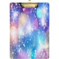 thumbnail image 1 of FMSHPON Drean Starry Sky Clipboard Hardboard Wood Nursing Clip Board and Pull for Standard A4 Letter 13x9 inches, 1 of 7