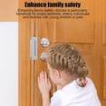 thumbnail image 5 of 3 Pcs Door Reinforcement Lock,Aluminium Alloy U Door Reinforcement Lock 3Inch Security Door Lock Home Proof Door Stopper, 5 of 5