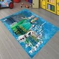 thumbnail image 1 of LaModaHome Non-Slip Rug Frozen Thematic Rug: Elsa Washable Mat Child Stain Resistant Living Room Kitchen Carpet - Size: 2X3,3ft(60X100cm), 1 of 5