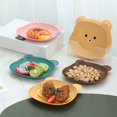 thumbnail image 1 of YAOMOBB Easy-to-clean Snack Plate 1 Set Snack Plate Bear Shape Snack Tray Storage Holder Multi Use Tableware Home Bear Graphics, 1 of 6