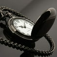 thumbnail image 2 of Classic Smooth Vintage Pocket Watch Sliver Steel Men Quartz Watch Womens Watch, 2 of 6