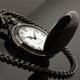 thumbnail image 2 of LYMFHCH Reloj de bolsillo de cuarzo vintage liso clásico, escala de números arábigos Reloj para mujer para hombre con cadena Navidad Graduación Regalos de cumpleaños Día del padre MFZFUKR WMZL-354-1, 2 of 7