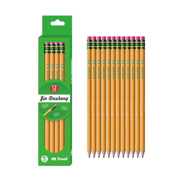 Ticonderoga My First Pencil,#2 Hb Wood Pencils, Pre-Sharpened 12 Pack, Thick Ergonomic Barrel Writing Pencils With Erasers, Smooth Graphite Core, Non-Toxic Classroom Scho*ol Office Supplies Bulk Pack