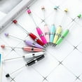 thumbnail image 4 of CCOCC 2026 New Beadable Ballpoint Pen with Keychain, 5Pcs 1.0Mm Signature Pen, Metal Stationery Pen, Bead Rollerball Pen for School and Office, 4 of 7