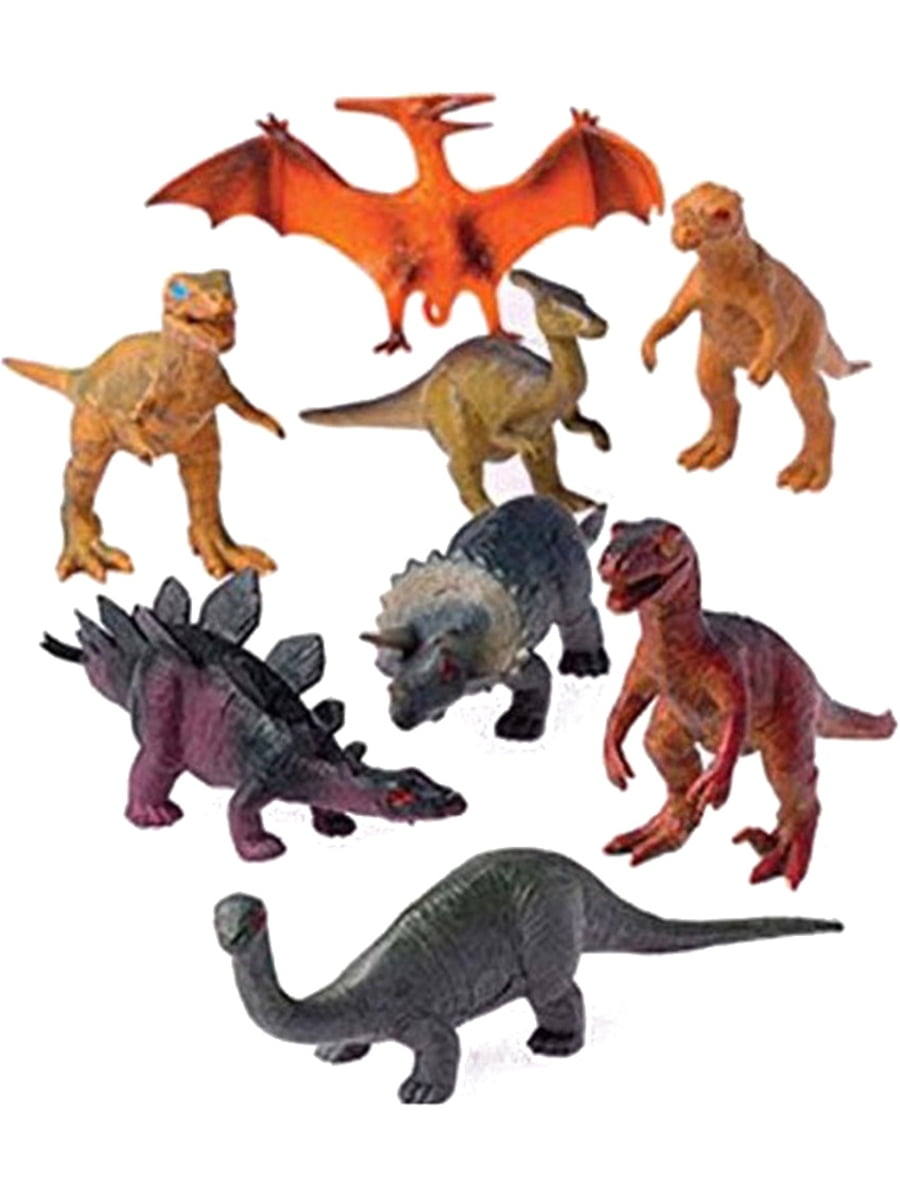 Lot of 12 5" Decor Plastic Toy Jurassic Dinosaur Figures Set Walmart