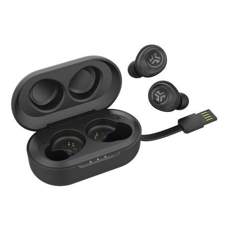 JLab Audio JBuds Air True Wireless Signature Bluetooth Earbuds + Charging Case - IP55 Sweat Resistance - Bluetooth 5.0 Connection - 3 EQ Sound Settings: JLab Signature, Balanced, Bass Boost - (Best Truly Wireless Earbuds 2019)