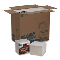 Georgia-Pacific 28612 12 in. x 13 in. 1-Ply Professional Cleaning Towels - White (50/Pack, 18 Packs/Carton)