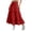 R578 Red, variant on Likimi Children Girls Skirts Solid Color Elastic Waistband Summer Soft Comfortable Skirts Green Size 4-5 Years