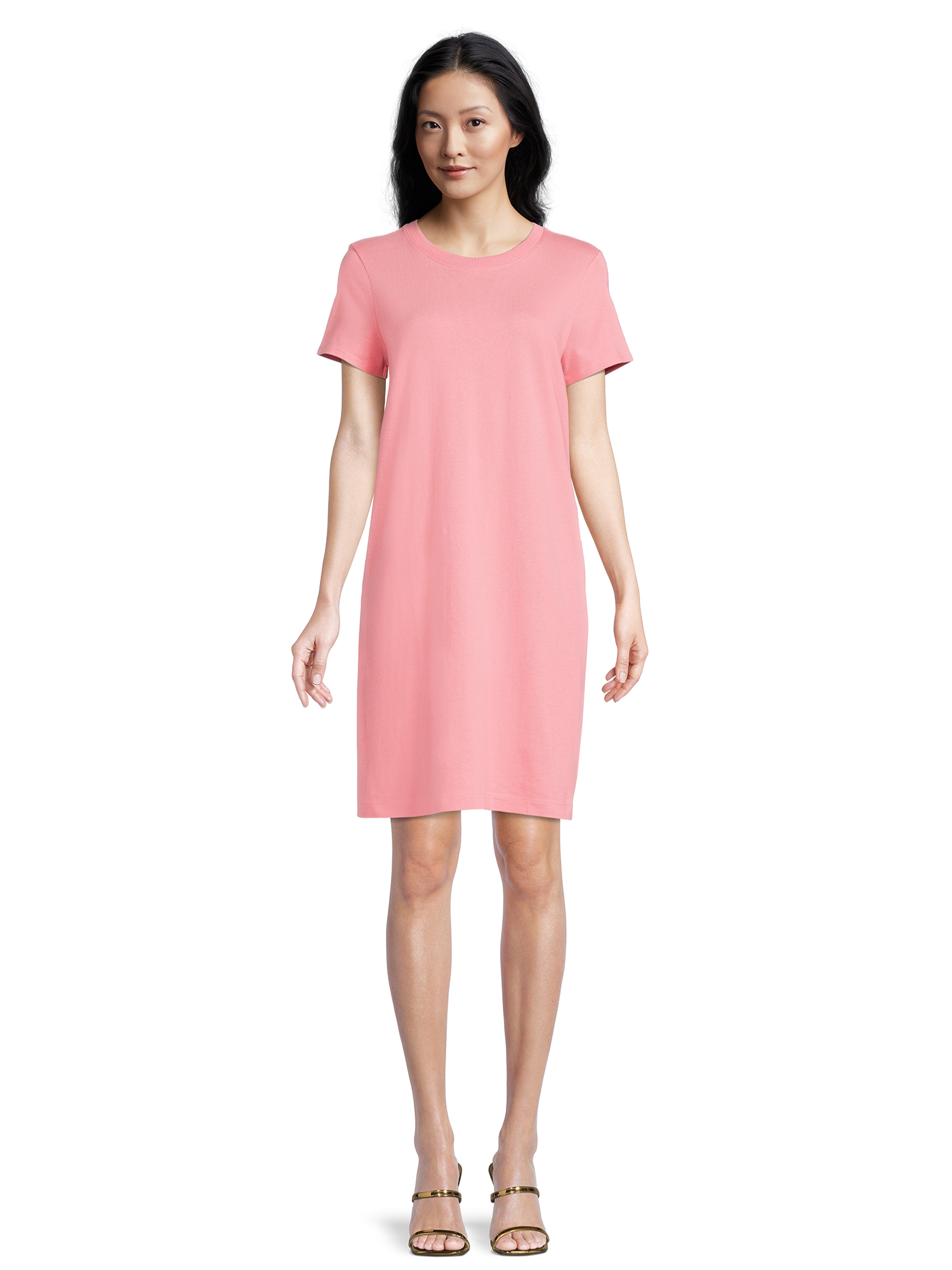 Time and Tru Women's T-Shirt Dress with Short Sleeves - image 2 of 5