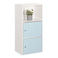 thumbnail image 2 of Xtra Armoire de Rangement 2 Portes avec Finition Bois Blanc et Vert d'Eau, 2 of 4
