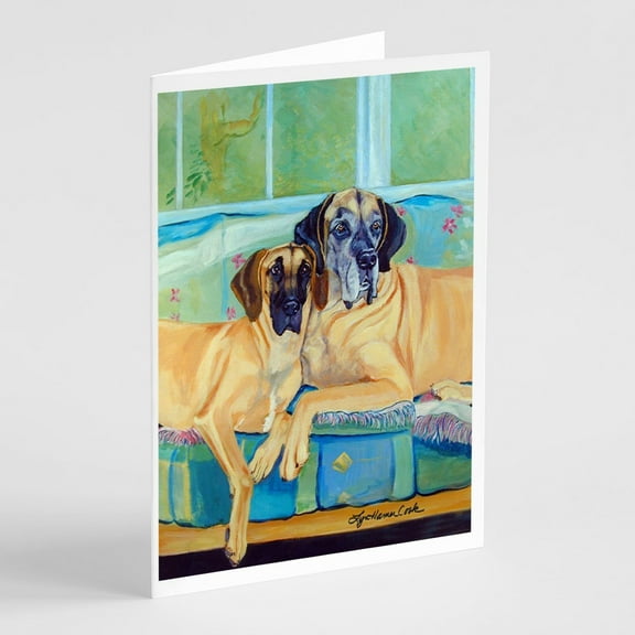 Great Dane Greeting Cards and Envelopes Pack of 8