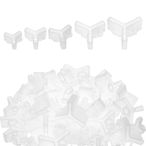 Uxcell Plastic Fishing Hook Bonnets Treble Hook Covers Fit for 1, 2, 3, 4, 5, White 100 Pack
