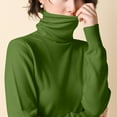 thumbnail image 4 of qucoqpe Turtleneck Sweaters for Women Long Sleeve Knit Layering Pullover Top Lightweight Fashion Base Layer Blouse, 4 of 6