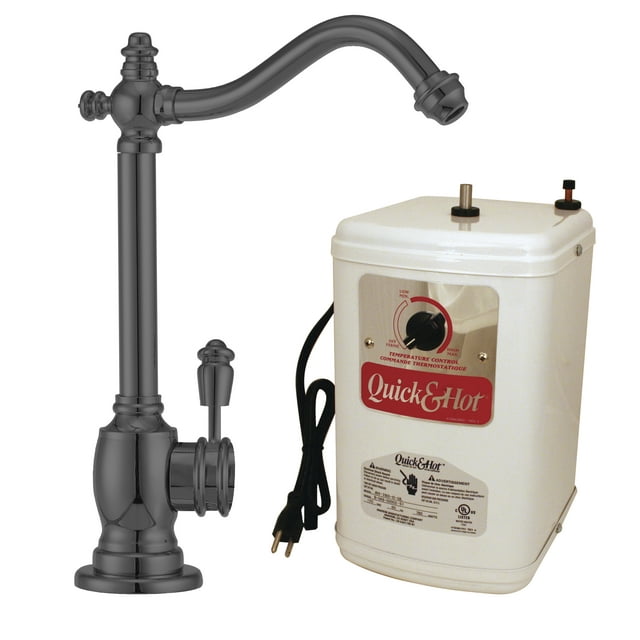 Westbrass Victorian 1-Handle Hot and Cold Water Dispenser Faucet with Instant Hot Tank D207HFP in Oil Rubbed Bronze