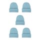 thumbnail image 3 of Sonducket Beanie Hats Gorros de punto Skullcap Headwear Accesorios para el cabello Azul claro Type2 NO2, 3 of 6