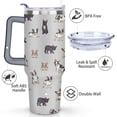 thumbnail image 3 of Gift for Dog Lovers Cute Dog Tumbler for Women - 40oz Dog Tumblers with Handle Straw and Lid Tumbler Cup Travel Coffee Mug, 3 of 7