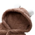 thumbnail image 4 of Newborn Baby Snowsuit Outfits Warm Hooded for Infant, Newborn Baby Fleece Snowsuit Winter Warm Hooded Outfits for Boys Girls, Baby Hooded Jumpsuit Clothes, 4 of 9