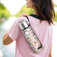 thumbnail image 6 of 20 Oz Husky and Pink Flower Coffee Tumbler Double Wall Insulated Stainless Steel Water Bottle | Metal Reusable Thermoses Flask with Cup Cap | Leak & Sweat Proof with Anti-Dust Lid, 6 of 7