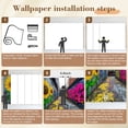 thumbnail image 5 of Graffiti Wallpaper Alleyway Vibrant Sunflower Graffiti Peel and Stick Wall Murals 100"H x 144"W Removable PVC Wall Paper Self-Adhesive Wall Paintings Art Decor for Bedroom Living Room, 5 of 7