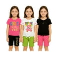 thumbnail image 2 of Real Love Girls' Active Shorts Set - 6 Piece Fashion T-Shirts and Performance Bike Shorts (7-16), 2 of 7