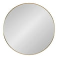 thumbnail image 1 of Kate and Laurel Zayda Metal Round Mirror, Gold 34" Diameter, 1 of 8