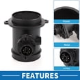 thumbnail image 3 of Unique Bargains MAF Sensor Assembly No.A00009408048 MAF Mass Air Flow Sensor for Mercedes-Benz W202 C140 W140 R129, 3 of 7
