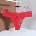 thumbnail image 2 of Women's Briefs plus Size Thong Adult Underwear Lace Bikini Underwear Women Variety Pack Womens Lace Boy Short Panties Panties Lingerie Womens Briefs No Show No Seam Red M, 2 of 4