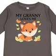 thumbnail image 4 of Inktastic My Granny Loves Me- Little Fox Boys or Girls Long Sleeve Toddler T-Shirt, 4 of 5