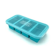 Souper Cubes 1-Cup Extra-Large Silicone Freezing Tray with Lid - makes 4 perfect 1cup portions - freeze soup broth or sauce