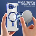 thumbnail image 3 of KOMI Premium PU Leather Wallet Flip Case for Google Pixel 9A - Business Classic Solid Color, Magnetic TPU Shell, Wireless Charging Dark Blue, 3 of 5