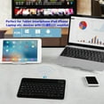 thumbnail image 3 of Keyboard keyboard is suitable for  mobile tablet computer wonderful control office mute wireless keyboard mouse charging set 7 inch single keyboard black, 3 of 7