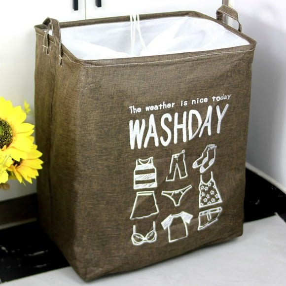 SuoKom Large Storage Baskets, Kids Storage Basket for Organizing, Foldable Basket with Draw String Cover, Storage Basket for Organizing, Clothes, Toys, Towel