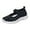 Black, variant on Wide Toe Box Flats Shoes Women Knit Ballet Flats Mary Jane Dress Flat Wide Width Walking Shoes -on with Strap
