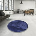 thumbnail image 3 of Ahgly Company Indoor Rectangle Patterned Royal Blue Area Rugs, 2' x 5', 3 of 6