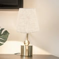thumbnail image 4 of HONMEET 2-Pack Small Linen Drum Lamp Shades, Handwoven Vintage Fabric Covers for Home Decor, and Stylish Lighting Accessory, 4 of 8