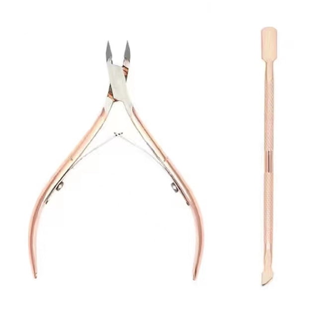 Cuticle Cutter & Pusher Trimmer Manicure Tools with Spring– Nail Care Tool for Manicure & Pedicure Beauty at Home/Spa/Saloon