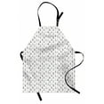 thumbnail image 1 of Tree Apron Doodle Pattern Ornamental Sketch Style Drawing Christmas Tree Stars Illustration, Unisex Kitchen Bib Apron with Adjustable Neck for Cooking Baking Gardening, Black Grey Red, by Ambesonne, 1 of 3