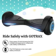 GOTRAX FX3(CJ9) Hoverboard with 6.2 mph Max Speed, Self Balancing Scooter for 44-176lbs Kids Adults Black