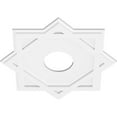 thumbnail image 2 of 24"OD x 6"ID x 13 1/4"C x 1"P Axel Architectural Grade PVC Contemporary Ceiling Medallion, 2 of 11
