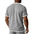 thumbnail image 4 of CCRFTGI Mens Shirts Big and Tall Short Sleeve Crew Neck T-Shirts Summer Athletic Lightweight Tee Shirts for Men with Pocket Gray L, 4 of 7