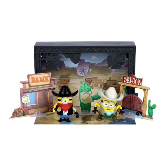 Set de juego Minions Monsters Old Western Sound Stage con figuras