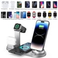thumbnail image 1 of Cargador Inalámbrico Soporte de cargador de 15 W Control de temperatura giratorio de 360 ​​grados para iPhone Apple Watch Ehuebsd Para estrenar, 1 of 3