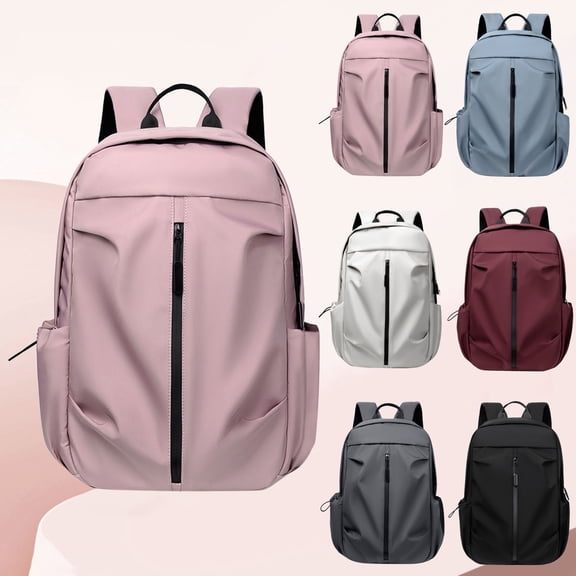 jiaxiM School Backpacks USB Charging Port Laptop Lightweight Durable School Bag for Ages 10 to 18, High School, University, Travel, Daily Commute
